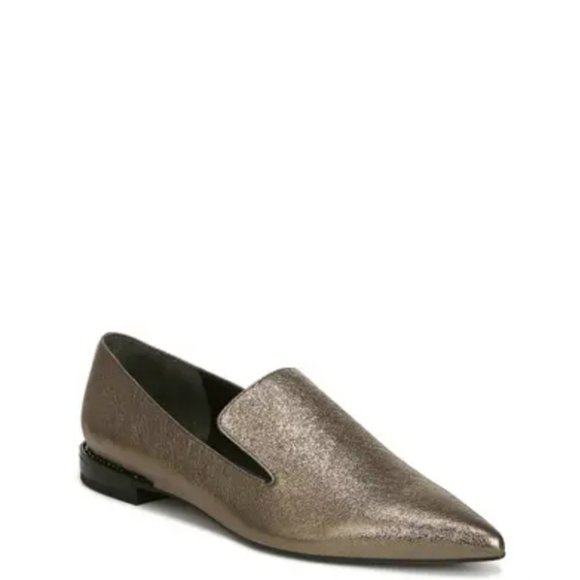Franco Sarto Shoes - Franco Sarto Topaz Leather Metalic Loafer S. 8.5